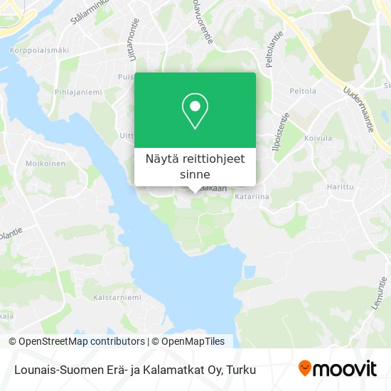 Lounais-Suomen Erä- ja Kalamatkat Oy kartta
