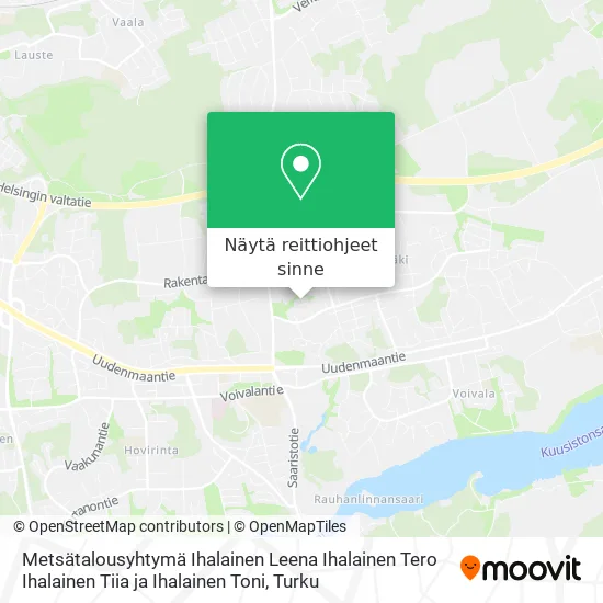 Metsätalousyhtymä Ihalainen Leena Ihalainen Tero Ihalainen Tiia ja Ihalainen Toni kartta