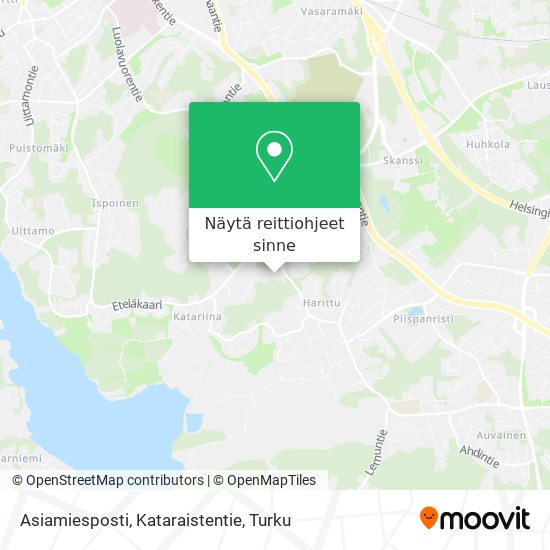 Asiamiesposti, Kataraistentie kartta