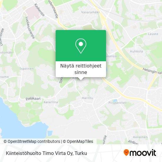 Kiinteistöhuolto Timo Virta Oy kartta