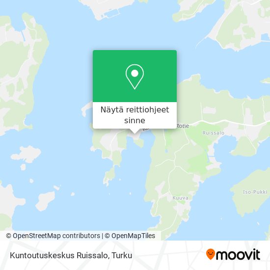 Kuntoutuskeskus Ruissalo kartta