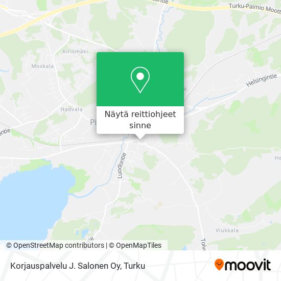 Korjauspalvelu J. Salonen Oy kartta