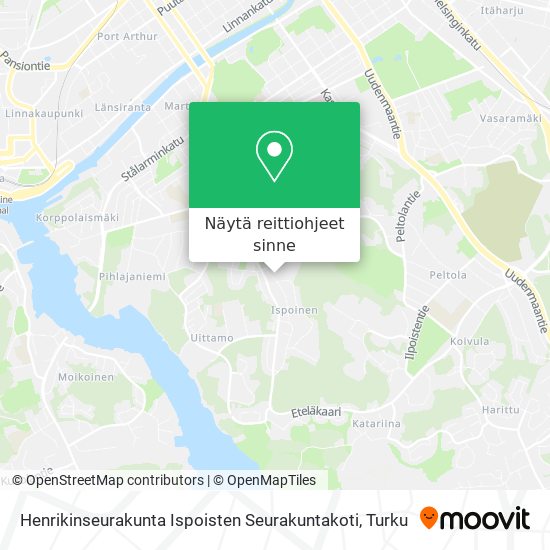 Henrikinseurakunta Ispoisten Seurakuntakoti kartta