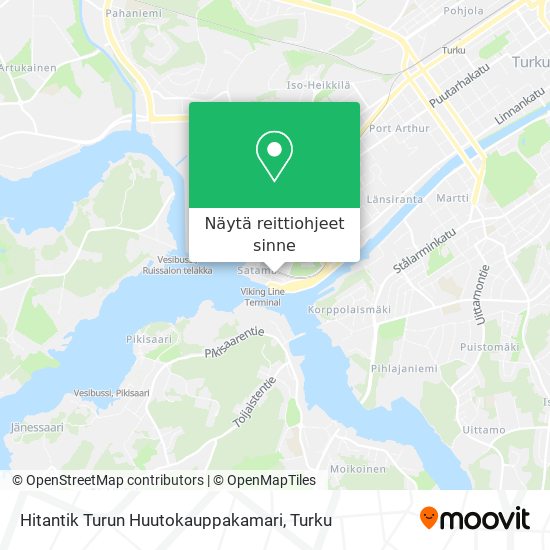 Hitantik Turun Huutokauppakamari kartta