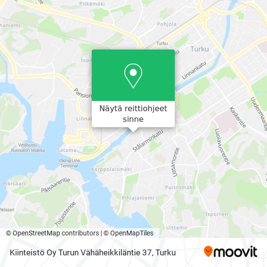 Kiinteistö Oy Turun Vähäheikkiläntie 37 kartta