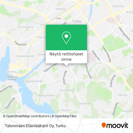 Talonmäen Eläinlääkärit Oy kartta