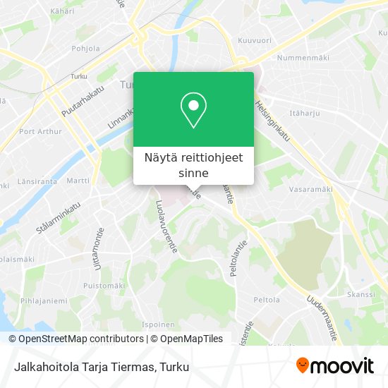 Jalkahoitola Tarja Tiermas kartta