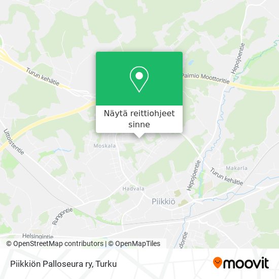 Piikkiön Palloseura ry kartta