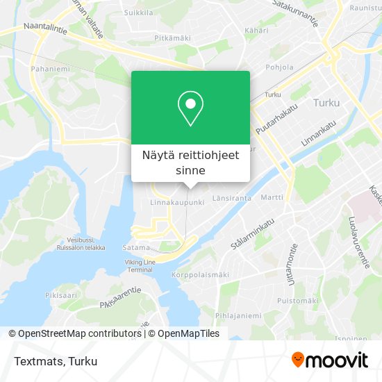 Kuinka päästä kohteeseen Textmats paikassa Turku kulkuvälineellä Bussi?