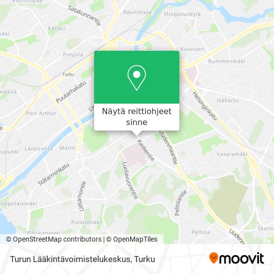 Turun Lääkintävoimistelukeskus kartta