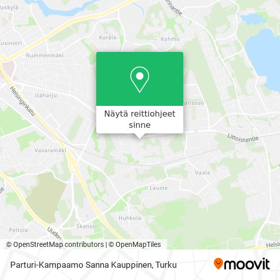 Parturi-Kampaamo Sanna Kauppinen kartta