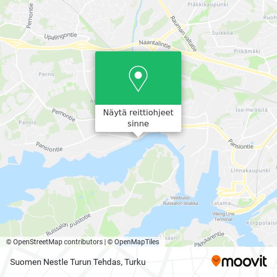 Suomen Nestle Turun Tehdas kartta