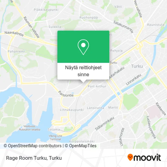Rage Room Turku kartta