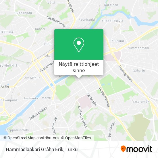 Hammaslääkäri Gråhn Erik kartta
