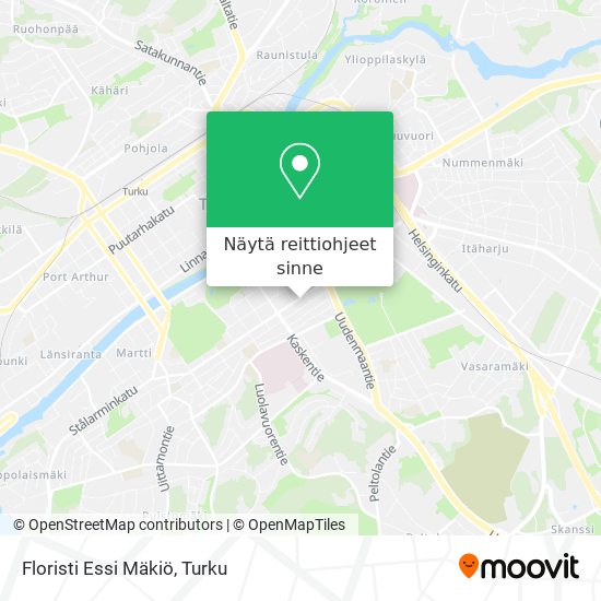 Floristi Essi Mäkiö kartta