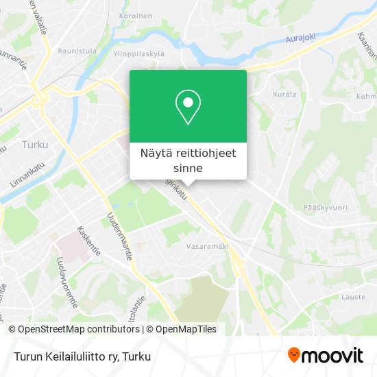 Turun Keilailuliitto ry kartta