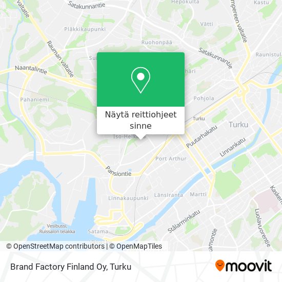 Brand Factory Finland Oy kartta