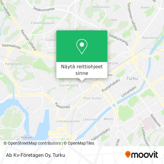 Ab Kv-Företagen Oy kartta