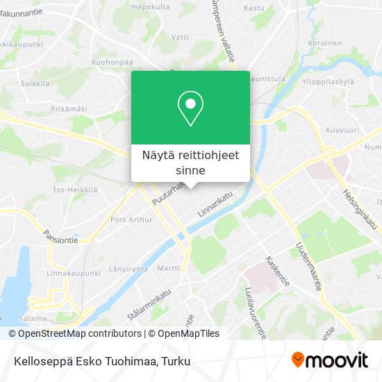 Kelloseppä Esko Tuohimaa kartta