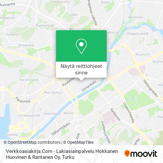 Verkkoasiakirja.Com - Lakiasiainpalvelu Hokkanen Huovinen & Rantanen Oy kartta