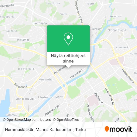 Hammaslääkäri Marina Karlsson tmi kartta