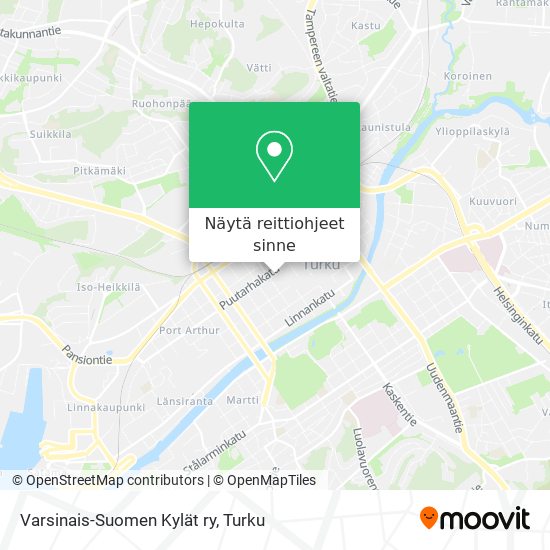 Varsinais-Suomen Kylät ry kartta