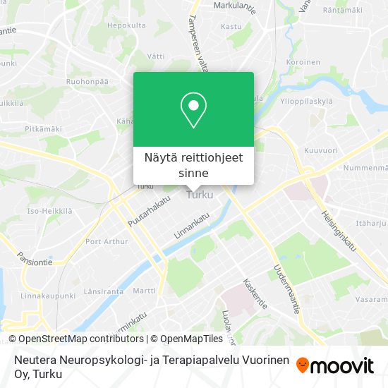 Neutera Neuropsykologi- ja Terapiapalvelu Vuorinen Oy kartta