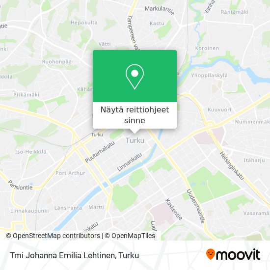 Tmi Johanna Emilia Lehtinen kartta