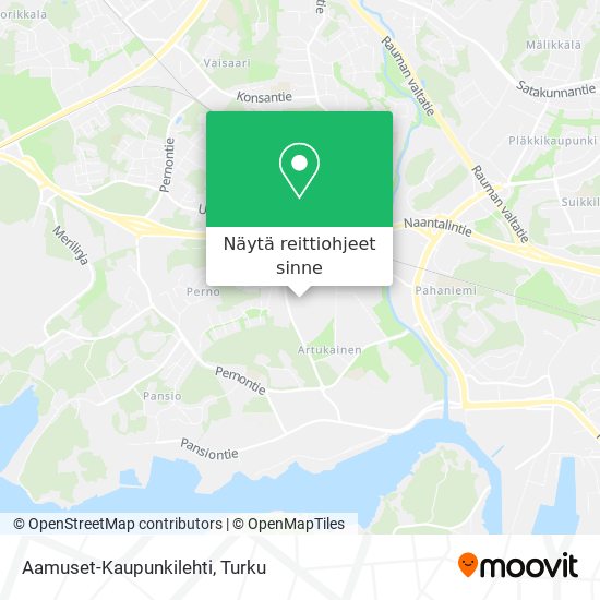Aamuset-Kaupunkilehti kartta