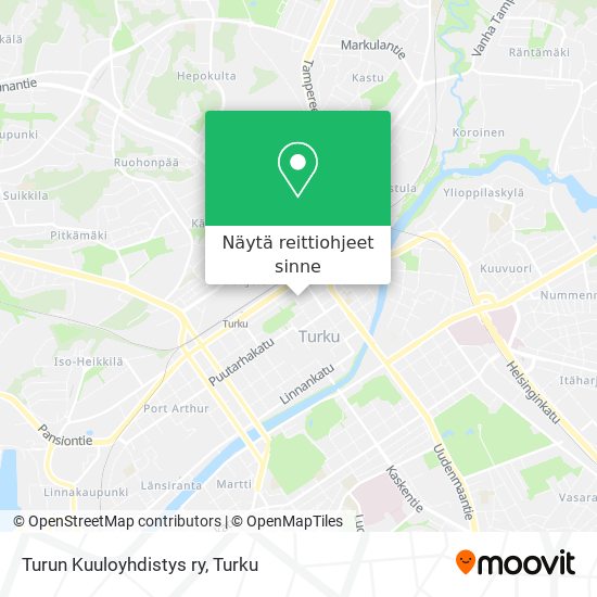 Turun Kuuloyhdistys ry kartta
