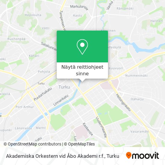 Akademiska Orkestern vid Åbo Akademi r.f. kartta