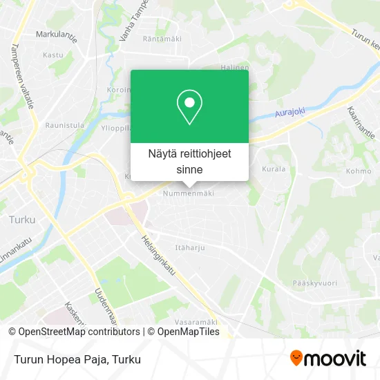 Turun Hopea Paja kartta
