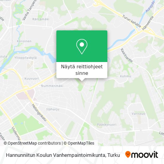 Hannunniitun Koulun Vanhempaintoimikunta kartta