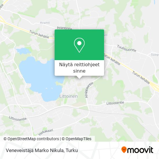 Veneveistäjä Marko Nikula kartta