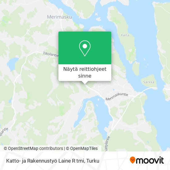 Katto- ja Rakennustyö Laine R tmi kartta