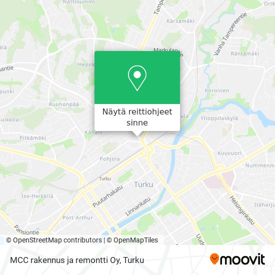 MCC rakennus ja remontti Oy kartta