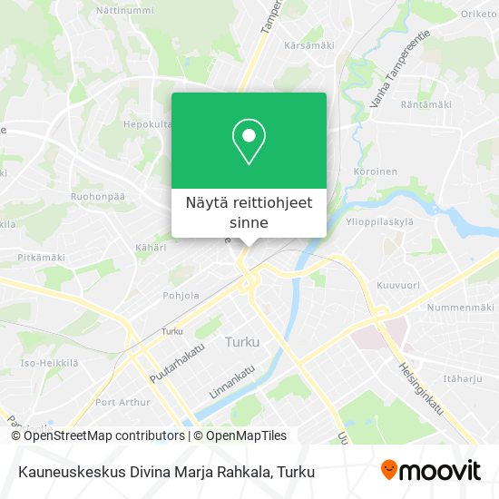Kauneuskeskus Divina Marja Rahkala kartta