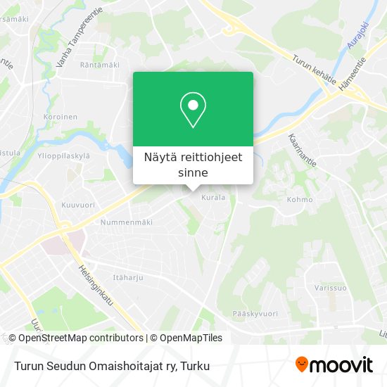 Turun Seudun Omaishoitajat ry kartta