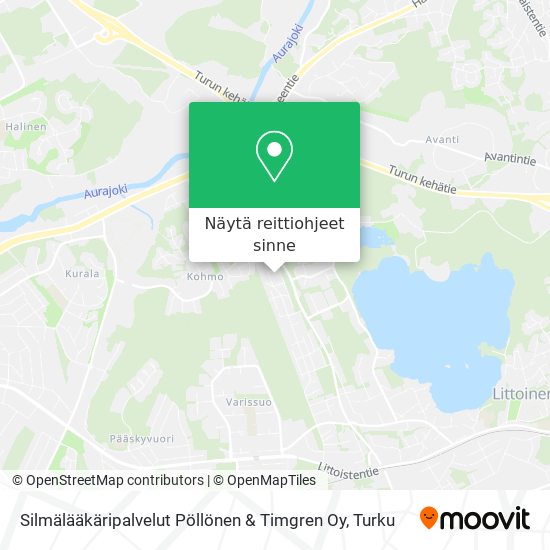 Silmälääkäripalvelut Pöllönen & Timgren Oy kartta