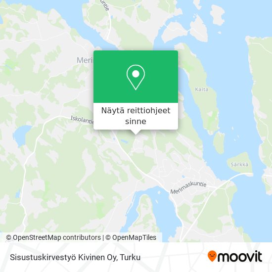 Sisustuskirvestyö Kivinen Oy kartta