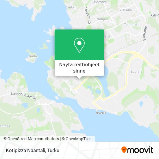 Kotipizza Naantali kartta