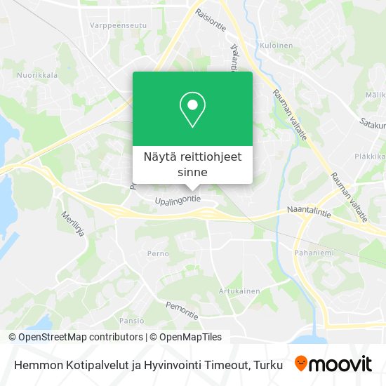 Hemmon Kotipalvelut ja Hyvinvointi Timeout kartta