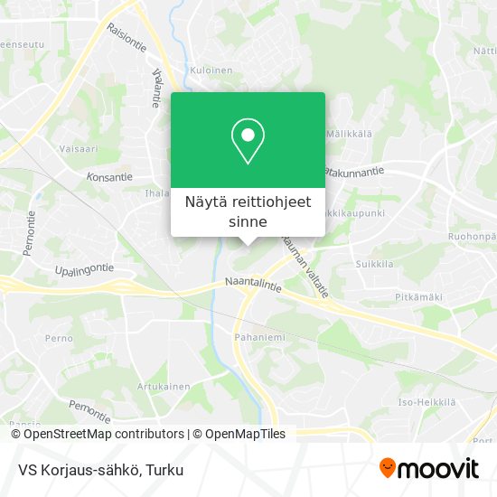 VS Korjaus-sähkö kartta