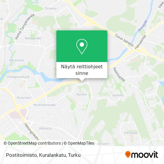 Postitoimisto, Kuralankatu kartta