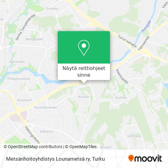 Metsänhoitoyhdistys Lounametsä ry kartta
