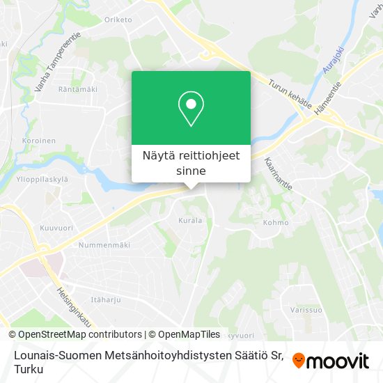 Lounais-Suomen Metsänhoitoyhdistysten Säätiö Sr kartta