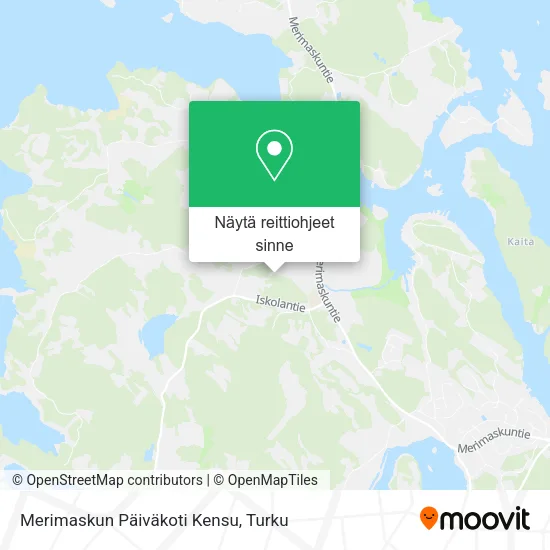 Merimaskun Päiväkoti Kensu kartta