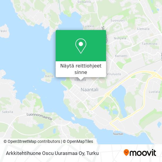 Arkkitehtihuone Oscu Uurasmaa Oy kartta