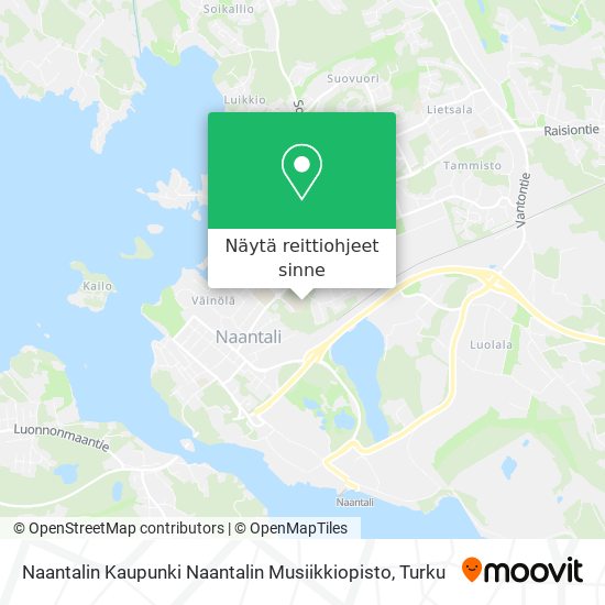 Naantalin Kaupunki Naantalin Musiikkiopisto kartta