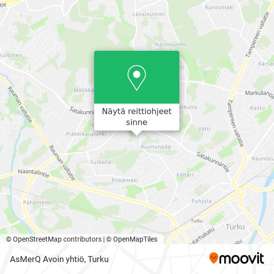 AsMerQ Avoin yhtiö kartta